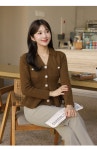 클릭앤퍼니 - 븐멧슬림 진주가디건