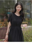 클릭앤퍼니 - 랑토핀턱 스트링원피스
