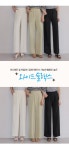 클릭앤퍼니 - 쿨찰랑밴딩 와이드슬랙스[FREE,L사이즈]