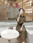 클릭앤퍼니 - 댕킷 카라블라우스+플레어스커트SET