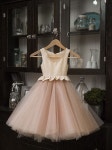 Items similar to Silk & Tulle Custom Flower Girl Dress - Free Shipping on Etsy