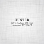 Simply Serif & Script Personalized Address Stamp by pinklilypress Simply Serif & Script Personalized Address Stamp, Wedding... 