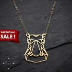 Hippo necklace, hippopotamus jewelry, animal necklace, geometric necklace, wild animal jewelry, zoo jewelry, hippo pendant...
