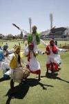 An Indian dance troupe helps their team warm up with the bhangra | ESPNcricinfo.com