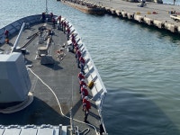 청해부대 문무대왕함 아프리카 현지서 출항…50일 후 도착 | 연합뉴스