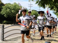 독도와 동해 수호 의지 다졌다…동해해경, 8.15㎞ 광복 러닝 | 연합뉴스