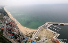 강릉 커피 거리 안목 해변 단장…재해위험지구 정비 | 연합뉴스