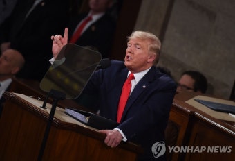 베네수엘라 '임시 대통령' 과이도, 트럼프 국정연설 깜짝 손님 | 연합뉴스