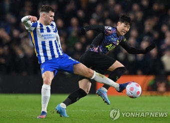 '손흥민 80분' 토트넘, 브라이턴에 2-0 완승…4위 추격 희망가 | 연합뉴스
