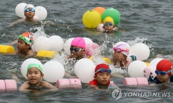 서울 초등생 681명 한강 헤엄쳐 건너기 행사(종합) | 연합뉴스
