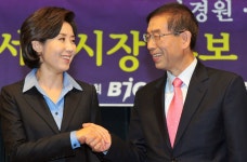 서울시장보선 하루 앞으로..나경원-박원순 총력전 | 연합뉴스