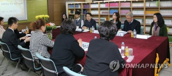 수서중학교서 간담회 갖는 조희연 서울시교육감 | 연합뉴스