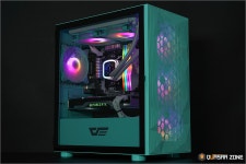 트렌드 컬러 네오 민트를 입은 darkFlash DLM21 RGB MESH 강화유리 (네오 민트) > 리뷰 | 퀘이사존 QUASARZONE 트렌드 컬러 네오 민트... 
