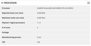 인텔의 10세대 펜티엄 G6600 및 셀러론 G5900 등장 : 최대 200MHz... 10세대 펜티엄 G6600 및 셀러론 G5900 등장 : 최대 200MHz 클럭 상승