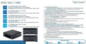 Intel NUC 11 PRO Tiger Canyon상세 > 하드웨어 뉴스 | 퀘이사존 QUASARZONE Intel NUC 11 PRO Tiger Canyon상세