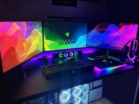 뉴비의 트리플모니터 셋업입니다 > 데스크셋업 | 퀘이사존 QUASARZONE 뉴비의 트리플모니터 셋업입니다