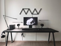 블랙 미니멀 데스크 셋업 > 데스크셋업 | 퀘이사존 QUASARZONE 블랙 미니멀 데스크 셋업