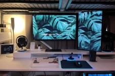 벙커침대 블랙&화이트 데스크 셋업 > 데스크셋업 | 퀘이사존 QUASARZONE 벙커침대 블랙&화이트 데스크 셋업