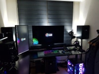 블랙 컨셉 룸 + 데스크 셋업 > 데스크셋업 | 퀘이사존 QUASARZONE 블랙 컨셉 룸 + 데스크 셋업