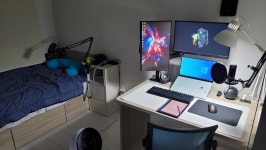 듀얼 모니터 데스크셋업입니다. > 데스크셋업 | 퀘이사존 QUASARZONE 듀얼 모니터 데스크셋업입니다.