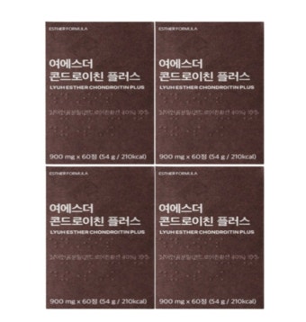 여에스더 콘드로이친 플러스 상어연골 관절 영양제 900mg x 60정 x 4박스 - 티몬 [티몬] 여에스더 콘드로이친 플러스 상어연골 관절...