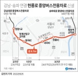 [그래픽] 강남-송파 연결 헌릉로 중앙버스전용차로 신설 | 연합뉴스