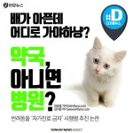 <카드뉴스> 배가 아픈데 어디로 가야하냥? 약국, 아니면 병원? | 연합뉴스
