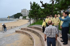 [태풍 힌남노] 박완수 경남지사, 거제·통영 재해취약지 현장 점검 | 연합뉴스