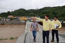 보성 벌교천 수위 상승…홍교 인근 통행금지 | 연합뉴스