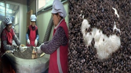 자갈에 굽는 전통 한과 인기 <경남> | 연합뉴스