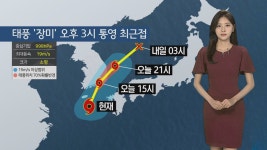 [날씨] 태풍 '장미' 북상 중…남부지방 강한 비바람 | 연합뉴스