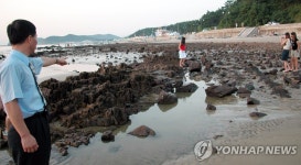 <태안 꽃지해수욕장 옹벽 철거‥해안사구 복원> | 연합뉴스