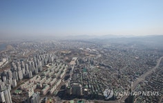 롯데월드타워 100층서 바라본 송파구 일대 | 연합뉴스