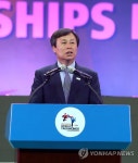 도종환 장관 무주 세계태권도대회 폐막인사 | 연합뉴스
