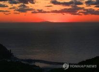 삼척 소공대에서 바라본 울릉도 | 연합뉴스