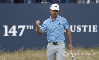 '아싸, 버디'…쇼플리, 디오픈 3R 공동선두 | 연합뉴스