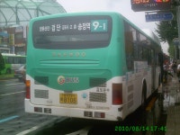 양촌산업단지(이젠)와 송정역을 오가는 김포운수 9-1번 초저상버스 - 버스 갤러리