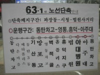 수원여객 63-1번 단축 안내문 - 버스 갤러리