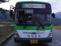 담양수북-광주시내 잡사 (대인광장->대인광장 -180번 GPS 첨부) - 버스 갤러리