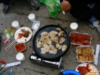 바다에서 먹는 삼겹살,도다리회 - 기타음식 갤러리