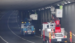 대전역 지하차도 입구 3배 밝아진다…8월 초까지 LED 교체 | 연합뉴스