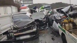 경남 합천 국도서 승용차 등 40여 대 추돌…8명 경상 | 연합뉴스