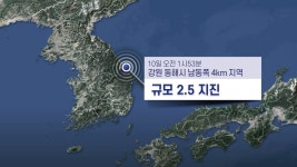 강원 동해시 규모 2.5 지진…올해만 42번째 흔들 | 연합뉴스