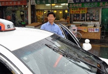 <김문수 1일택시체험 2년8개월간 3천80㎞ 주행> | 연합뉴스