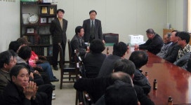 <복숭아 명품화 `총력…충주 노은농협 공선출하회> | 연합뉴스