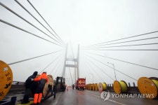서해대교 19일 전면 개통…예상보다 작업 빨라져(종합) | 연합뉴스