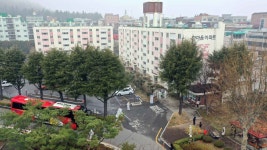 주민 46명 무더기 확진 받은 한마음아파트 방역 실시 | 연합뉴스