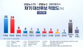 차기 대선후보로 누가?…한동훈·이재명 '초접전' | 연합뉴스