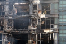 성남 주상복합건물 메트로 칸 17시간째 잔불진화 | 연합뉴스