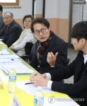 서울 오남중학교 방문한 조희연 교육감 | 연합뉴스